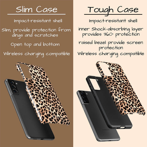 Custom Initials Lush Leopard Galaxy Case